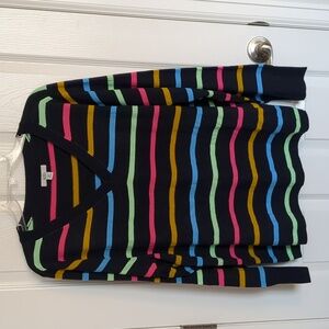 Croft & Barrow Striped V Neck Sweater - XXL